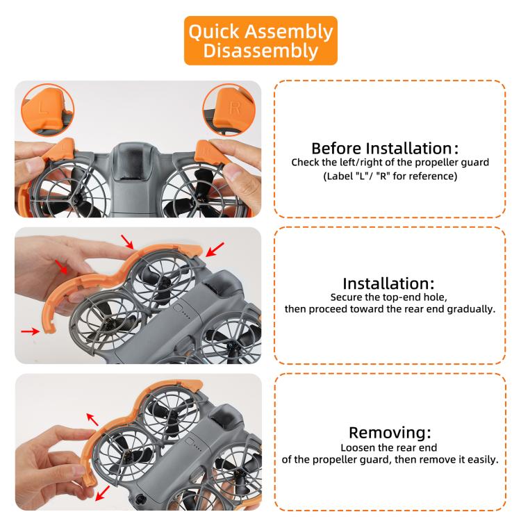 Färgglada Propellerskydd för DJI Neo Drönare