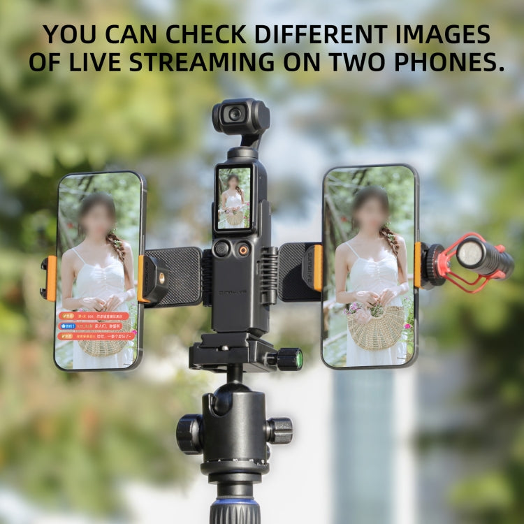 DJI Osmo Pocket 3 Hållare med Dubbel Telefonklämma