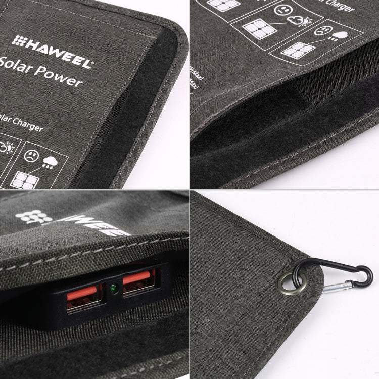 HAWEEL 28W Vikbar Solpanel