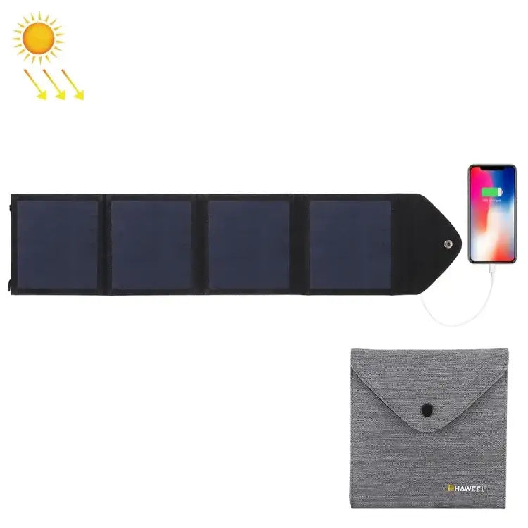 HAWEEL 14W Foldable Solar Panel – Efficient Outdoor Charging