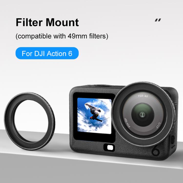 Osmo Action metal - PULUZ Metall Filterram för DJI Osmo Action 6