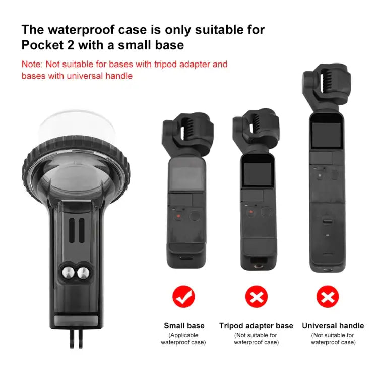 PULUZ 60m Underwater Waterproof Housing Diving Case Cover for DJI Osmo Pocket 2 - Action King