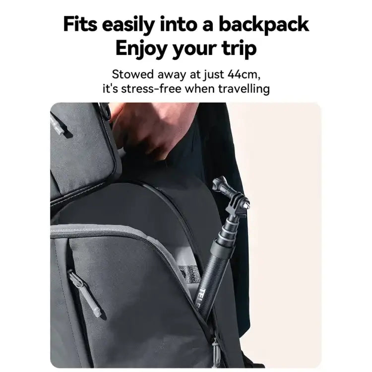 TELESIN 3M Carbon Fiber Selfie Stick Monopod With 1/4 Screw For Action Camera - Action King