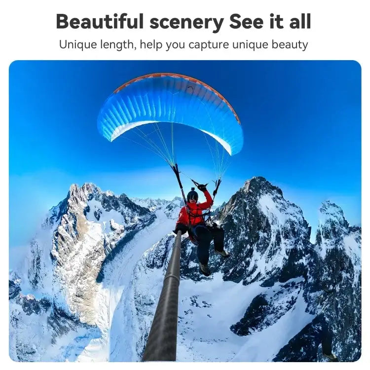 TELESIN 3M Carbon Fiber Selfie Stick Monopod With 1/4 Screw For Action Camera - Action King