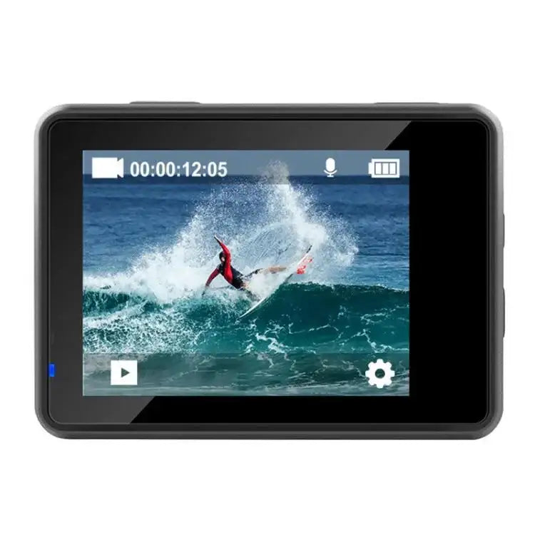 4K Actionkamera med WiFi & dubbla skärmar, vattentät. Bästa actionkamera 4K med 2.4G-fjärr.