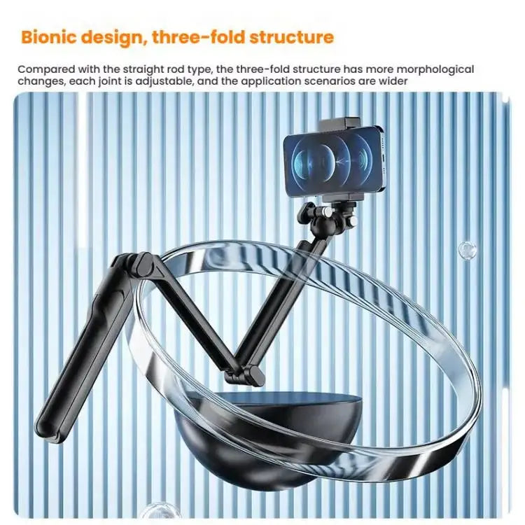 TELESIN Tri-folding Tripod For Sports Camera Mobile Phone Selfie Stand Desktop Fixed Bracket - Action King