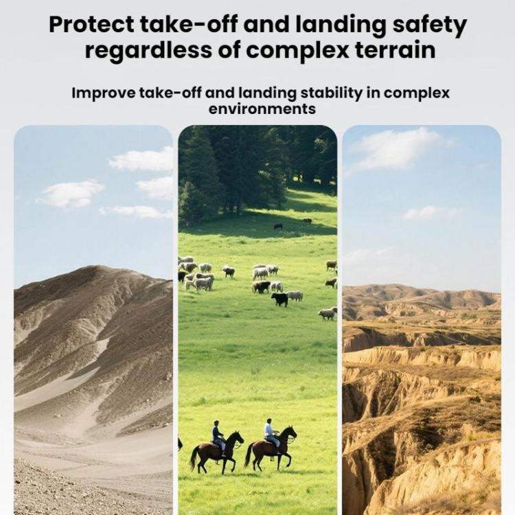 Landningsställ Mavic 4 Pro: Robusta, förhöjda ben för DJI Mavic 4 Pro, skyddar kamera och sensorer.