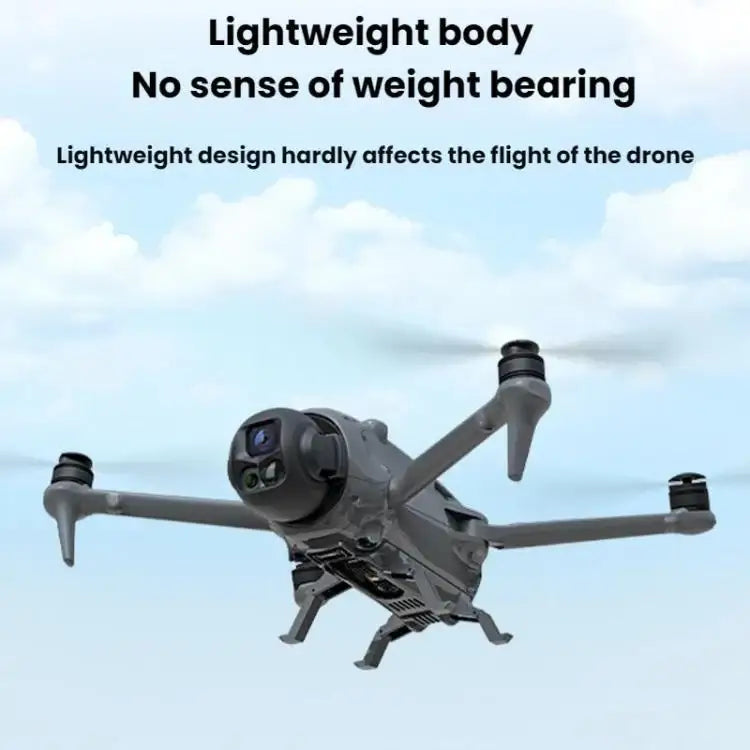 Förhöjt landningsställ för DJI Mavic 4 Pro-drönare, svart.