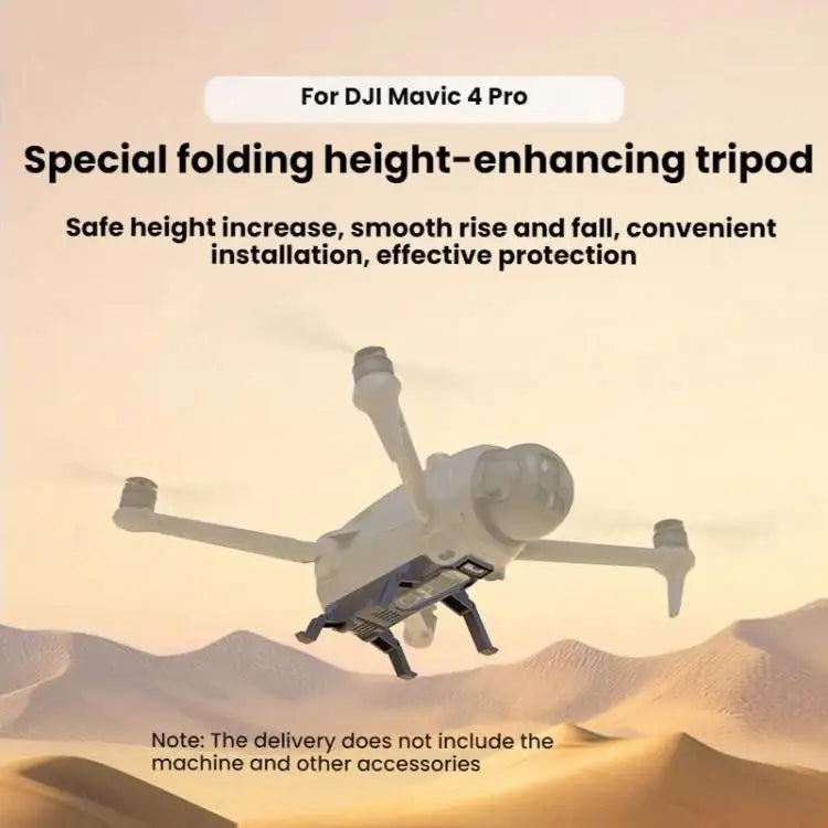 Landningsställ Mavic: Förhöjt Landningsställ för DJI Mavic 4 Pro. Skyddar drönaren vid start och landning.