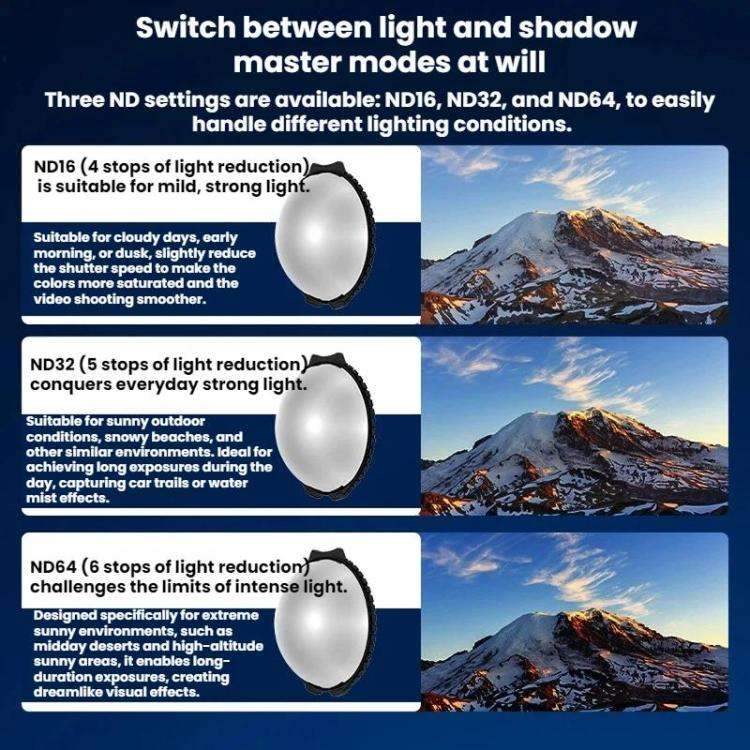 Insta360 X4 ND-filter v1 för Professionell Filmning