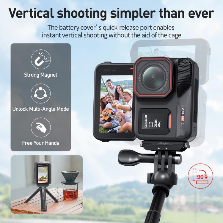 Insta360 Ace Pro Vertikal Batterilucka