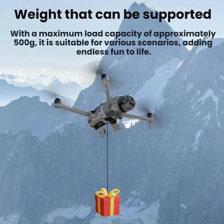 BRDRC Fällsystem för DJI Mavic 4 Pro: Mavic 4 Pro Airdrop-modul för fjärrleveranser och utrustningssläpp.