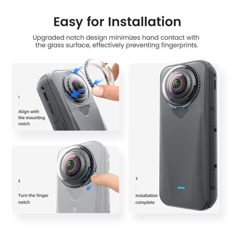 Insta360 X4 Linsskydd v1 för Optimalt Kameraskydd