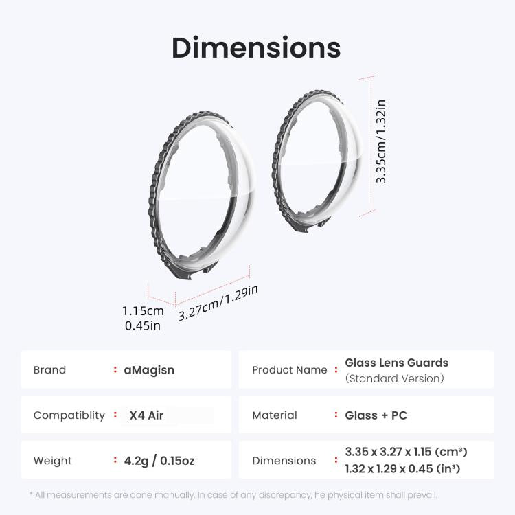 Insta360 X4 Linsskydd v1 för Optimalt Kameraskydd