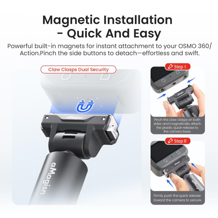 DJI Osmo Selfiepinne 120cm med snabblås. Idealisk för stabila video- och fotoinspelningar.